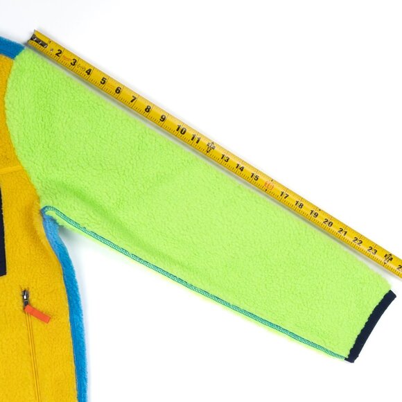 RALPH LAUREN COLORBLOCK HI-PILE SHERPA FLEECE FULL-ZIP HYBRID SIZE MEDIUM - Picture 10 of 11